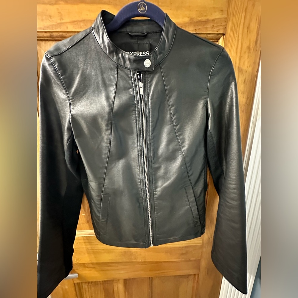 Express faux leather jacket